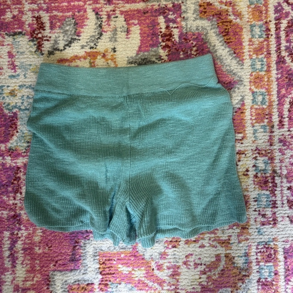 Free people beach Green Knit Shorts